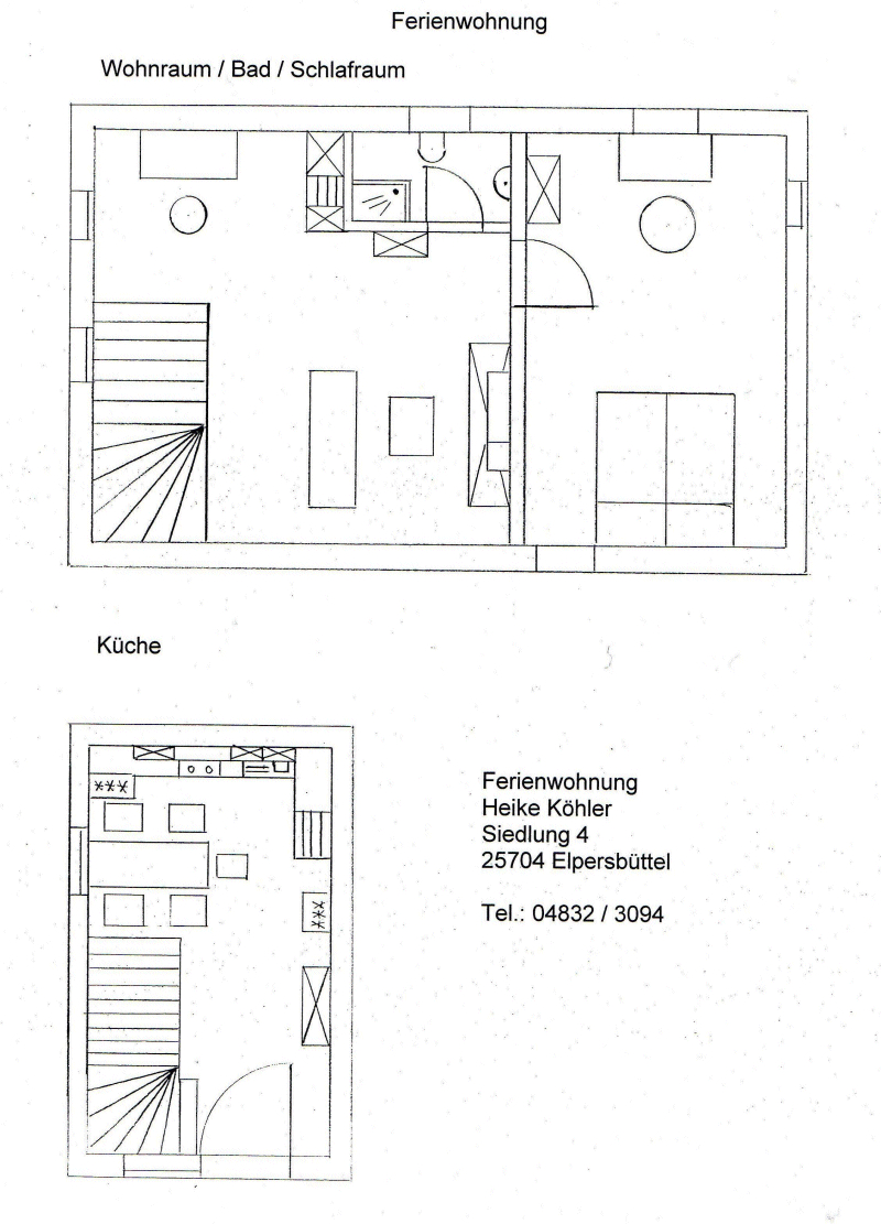 Grundriss Ferienwohnung